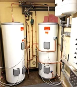 Wagamama Cheshire Oaks hot water cylinder installation, project photograph 3
